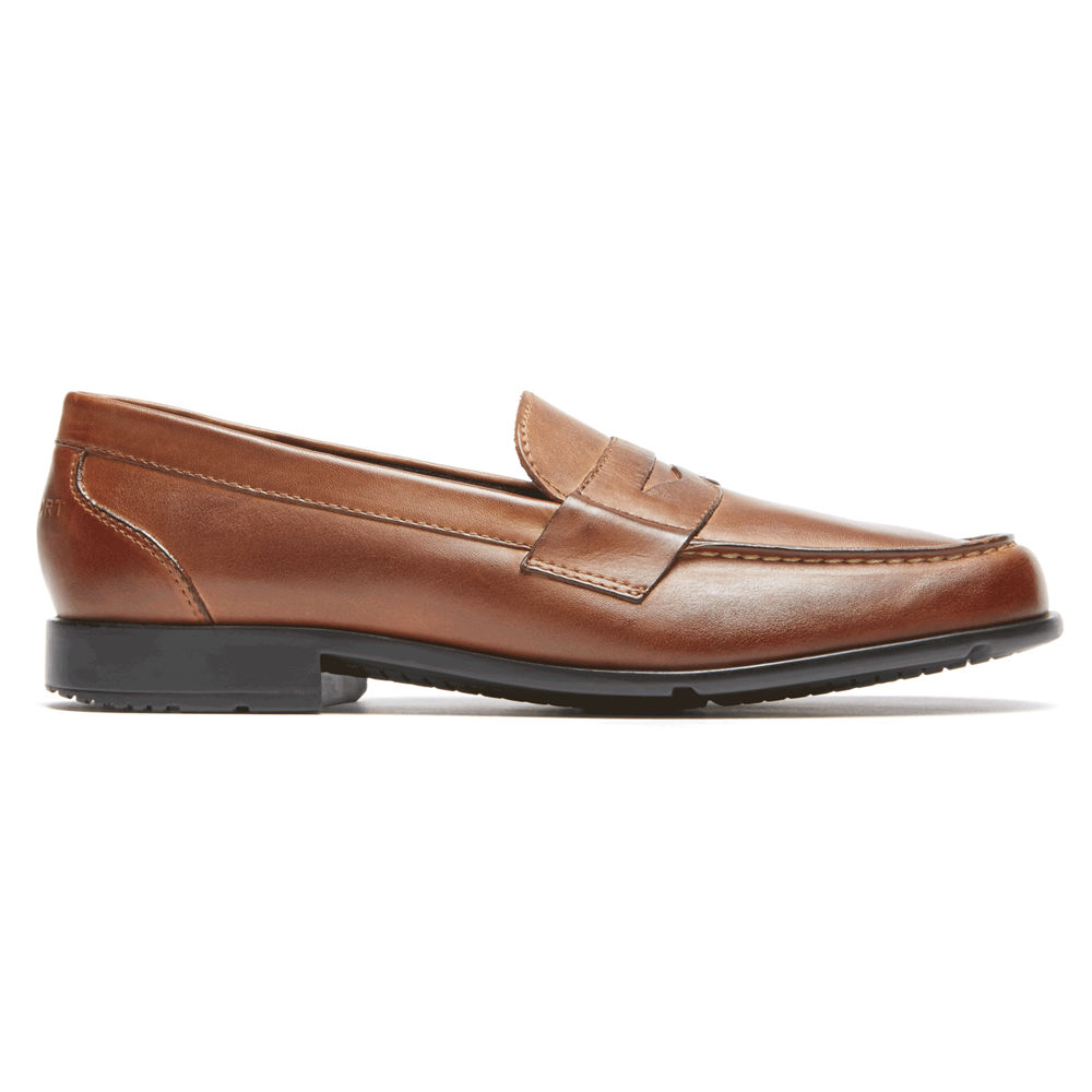 Mocasines Rockport Hombre Mexico - Classic Penny Marrom - XQDKP5768